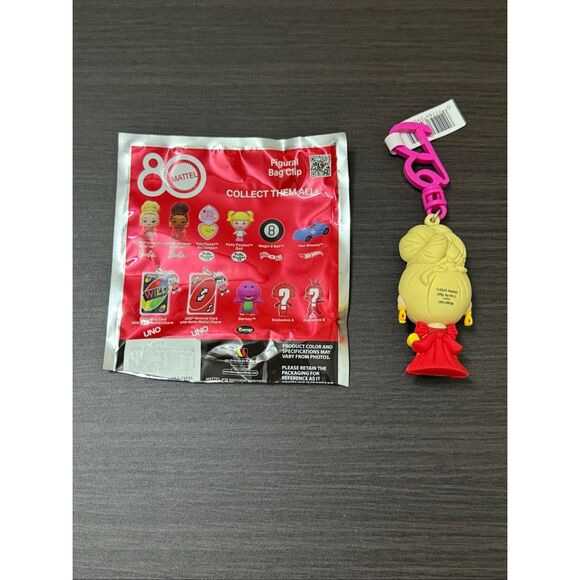 Mattel 80th Anniversary Figural Bag Clip - Barbie Doll 1 - Picture 2 of 2